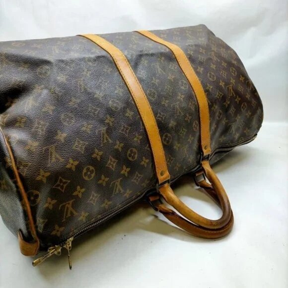 Louis Vuitton LV Boston Bag Keepall 55 Browns Monogram - Picture 9 of 10